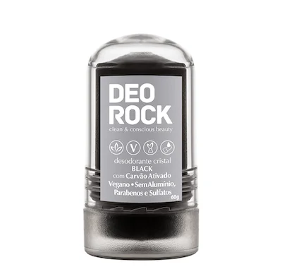 DESODORANTE CRISTAL DEOROCK BLACK - 60G	