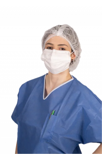 TOUCA DESC BRANCA SANFONADA PP LEVE 40CM COM ELASTICO SIMPLES